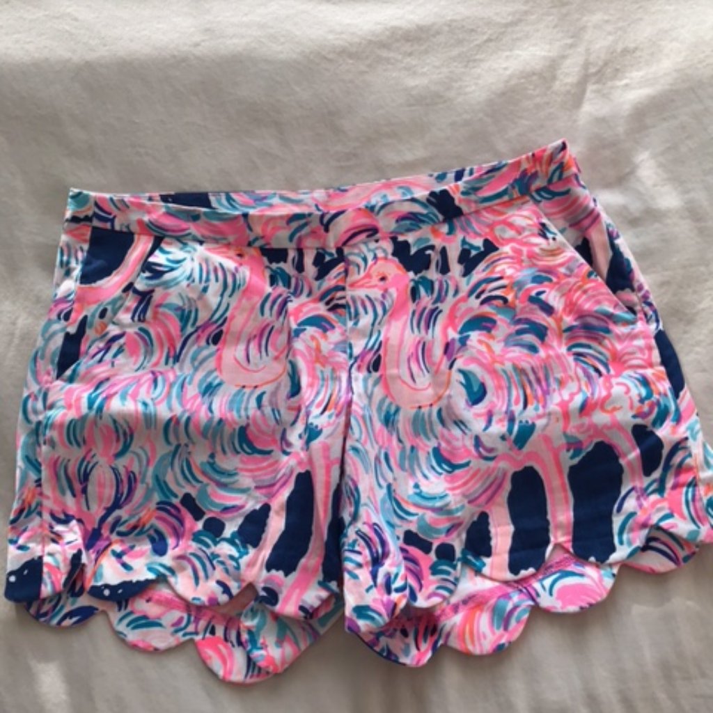 Vibrant Pink And Blue Women's Shorts